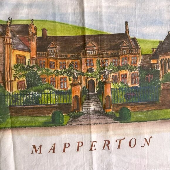 LOT OF 3 Daphne Jones Artist Mapperton House Linen Dish Towel Gift Set 19" x 30" - Picture 4 of 5